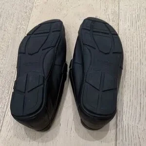 Salvatore Ferragamo Black Leather Slip-On Loafers, 9 EE Salvatore Ferragamo Black Leather Loafers Men main image 3